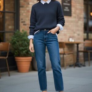 UNI QLO Navy Blue Sweater Size M